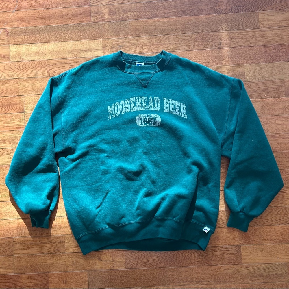 Vintage Russell Athletic Moosehead Bear Crewneck Sweatshirt